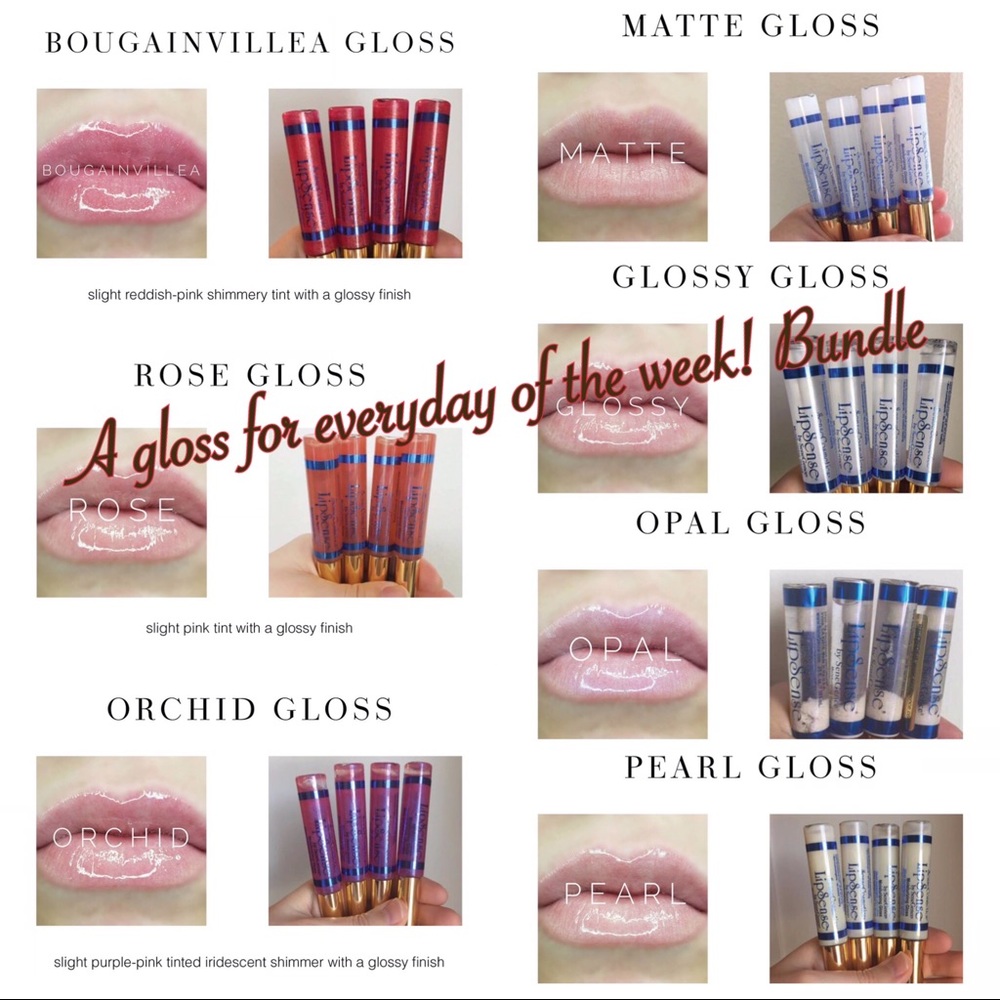 LipSense Gloss Bundle Sale! 7 Different Finishes!