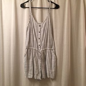 Old Navy Linen Stripe Romper