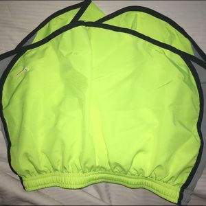 neon yellow nike shorts