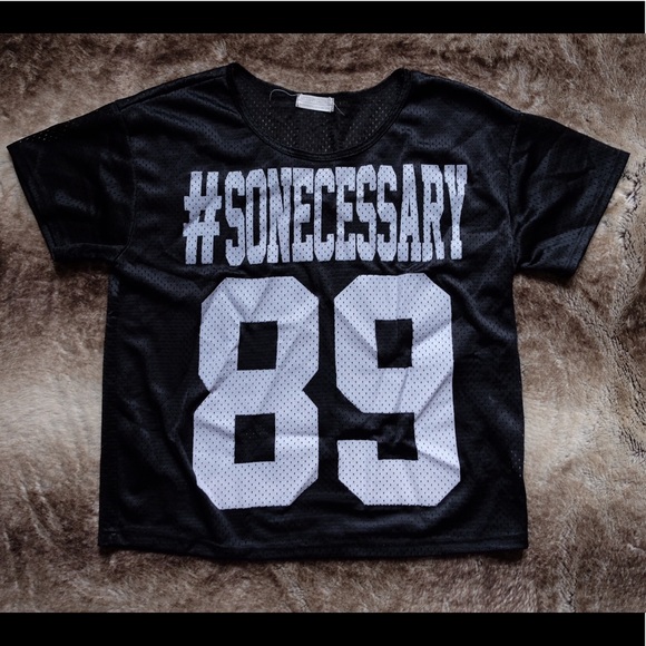 MissGuided Forever 21 Jersey Style Black Crop S - Picture 1 of 3