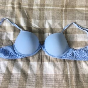 Light blue AERIE push-up bra