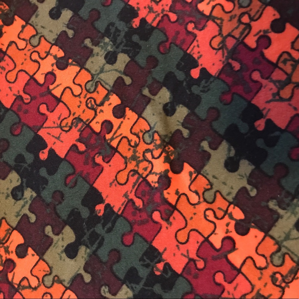NEW Lularoe TC puzzle piece leggings