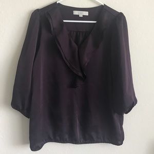 Purple Ann Taylor Loft Blouse