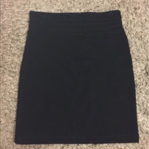 Black pencil skirt