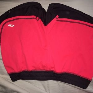 pink and gray under armour shorts