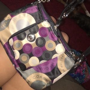 Coach handbag and wristlet