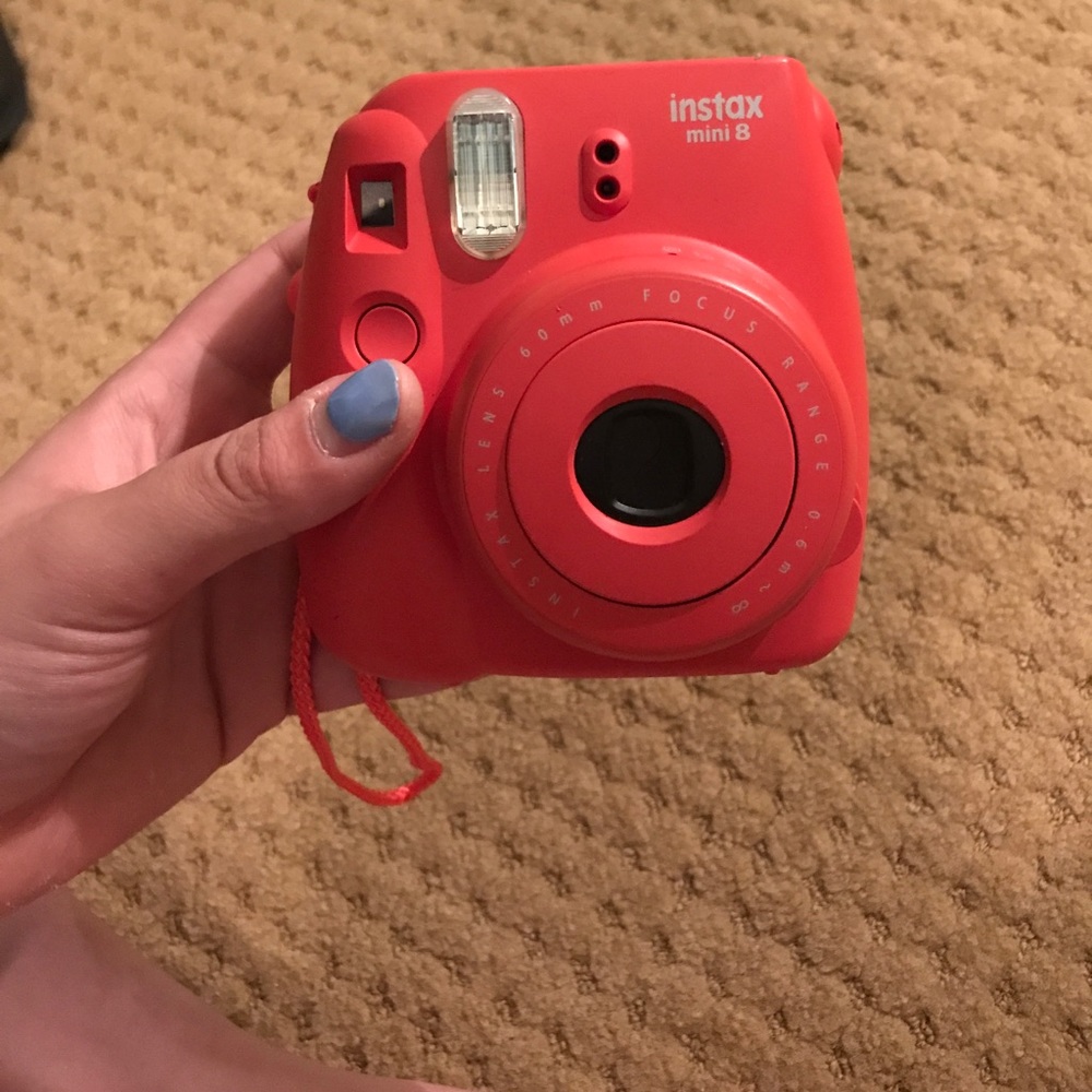 Pink insta mini 8 polaroid
