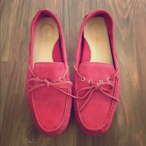 Cole Haan + Nike Air Red Suede Leather Loafers 9