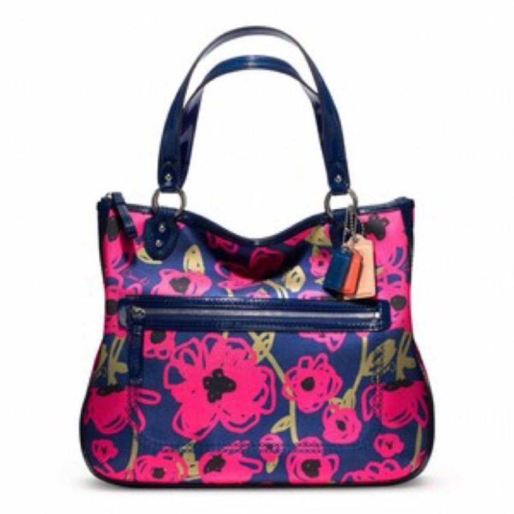 Coach Poppy Floral Tote NWOT