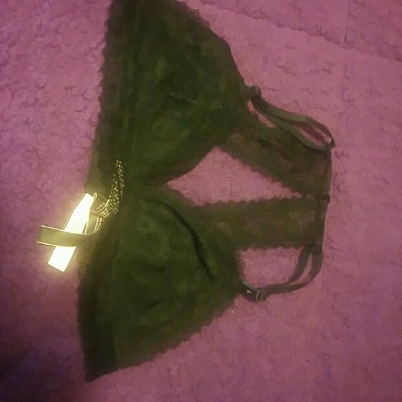Victorias secret black lace razor back bralet. - Picture 2 of 3