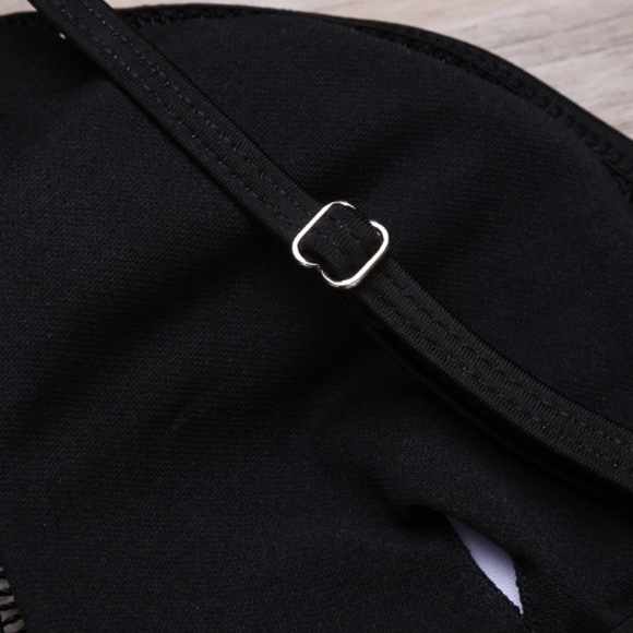 Black High Waisted floral Bikini - Picture 5 of 6