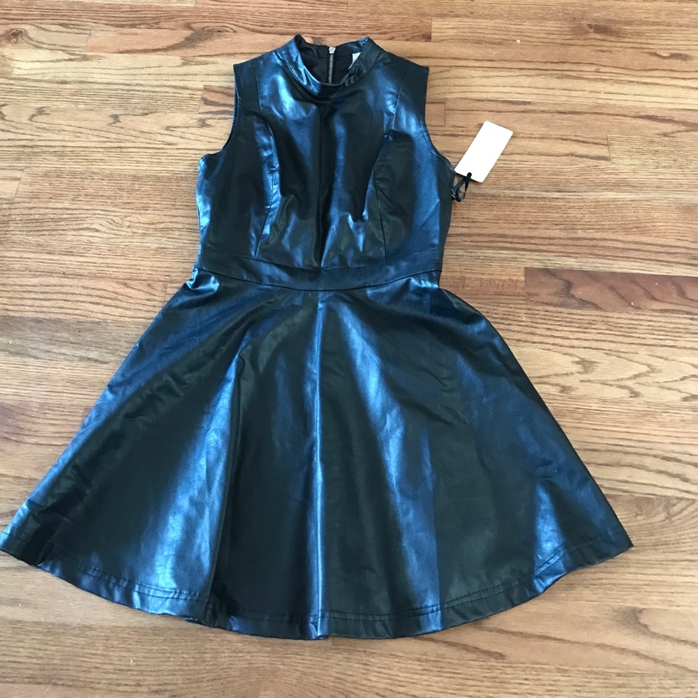 NWT Faux leather dress