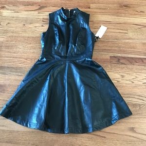 NWT Faux leather dress