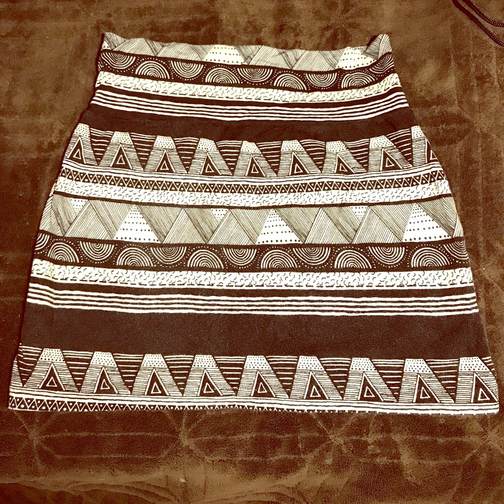 American apparel tribal print skirt