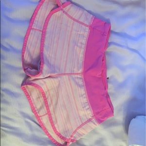 Pink lululemon shorts. Size 4