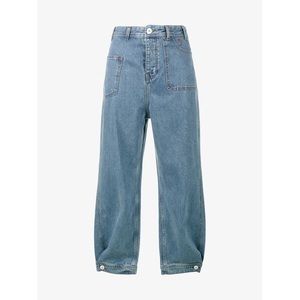 Ganni cropped jeans, boyfriend style