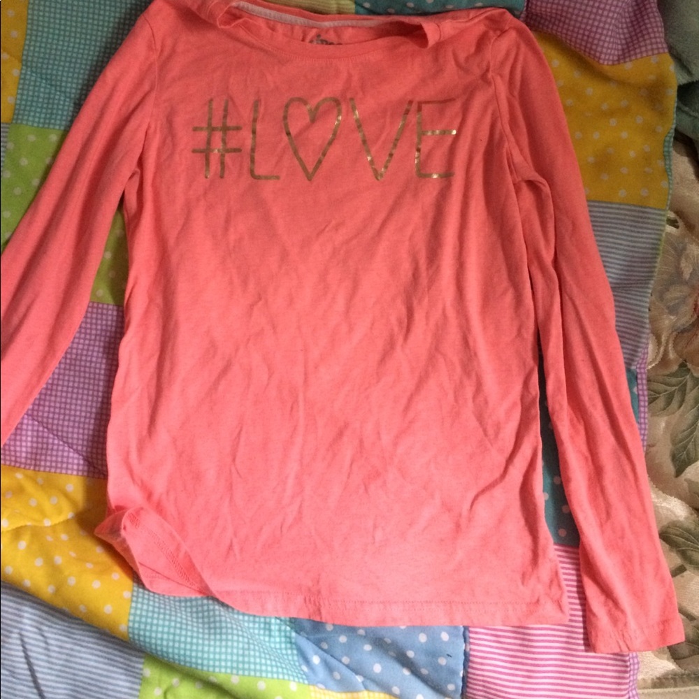 #love log sleeved kids shirt
