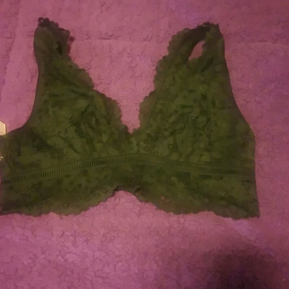 Victorias secret black lace  bralet