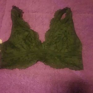 Victorias secret black lace  bralet
