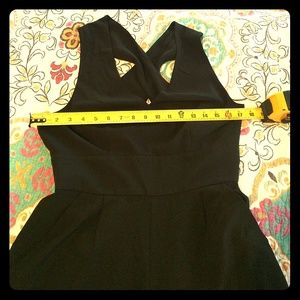 Black wide leg jumpsuit