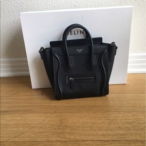 Brand new black Céline Nano