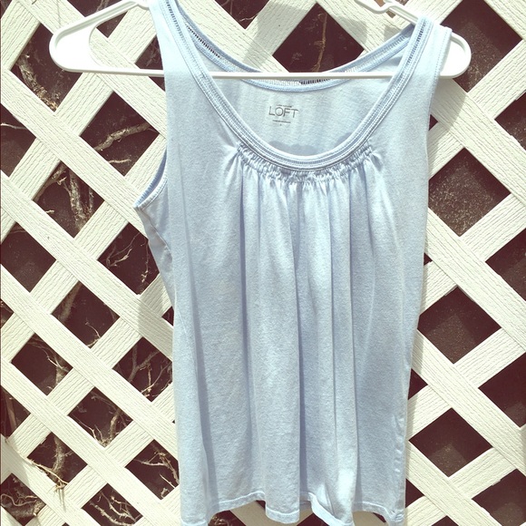 LOFT Tops - Loft size small baby blue tank top
