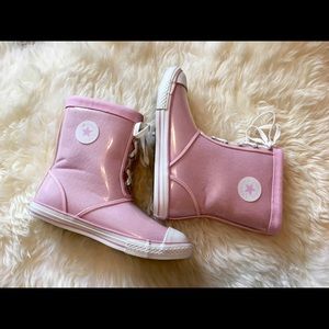 Converse rain boots pink