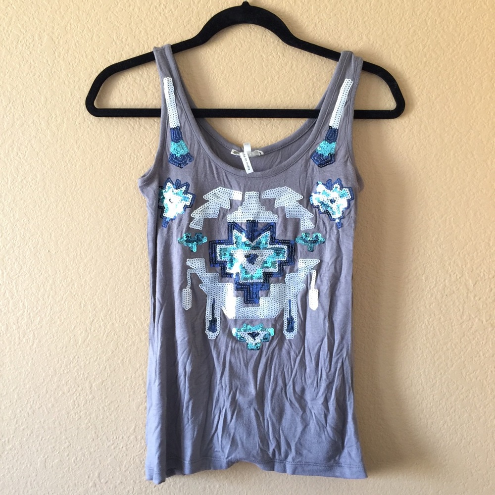 Kirra Sequin Tribal Tank - XS