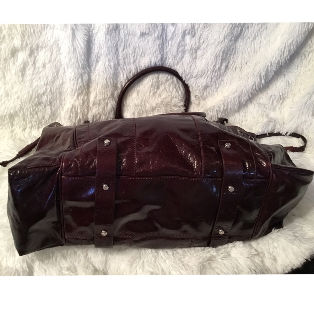 ...Burgundy Leather Tote - Picture 5 of 8