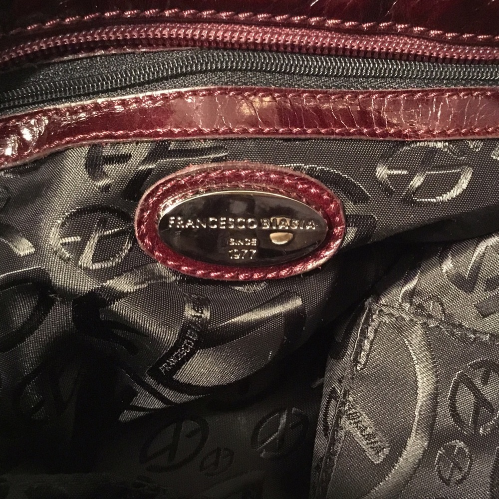 ...Burgundy Leather Tote - Picture 7 of 8