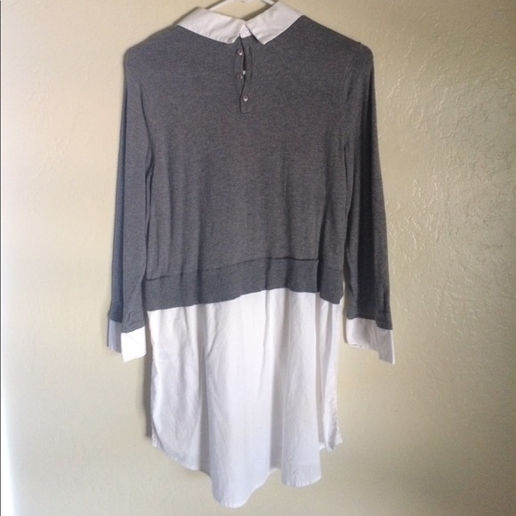 New York & Co. Long sleeve collar blouse - Picture 2 of 2