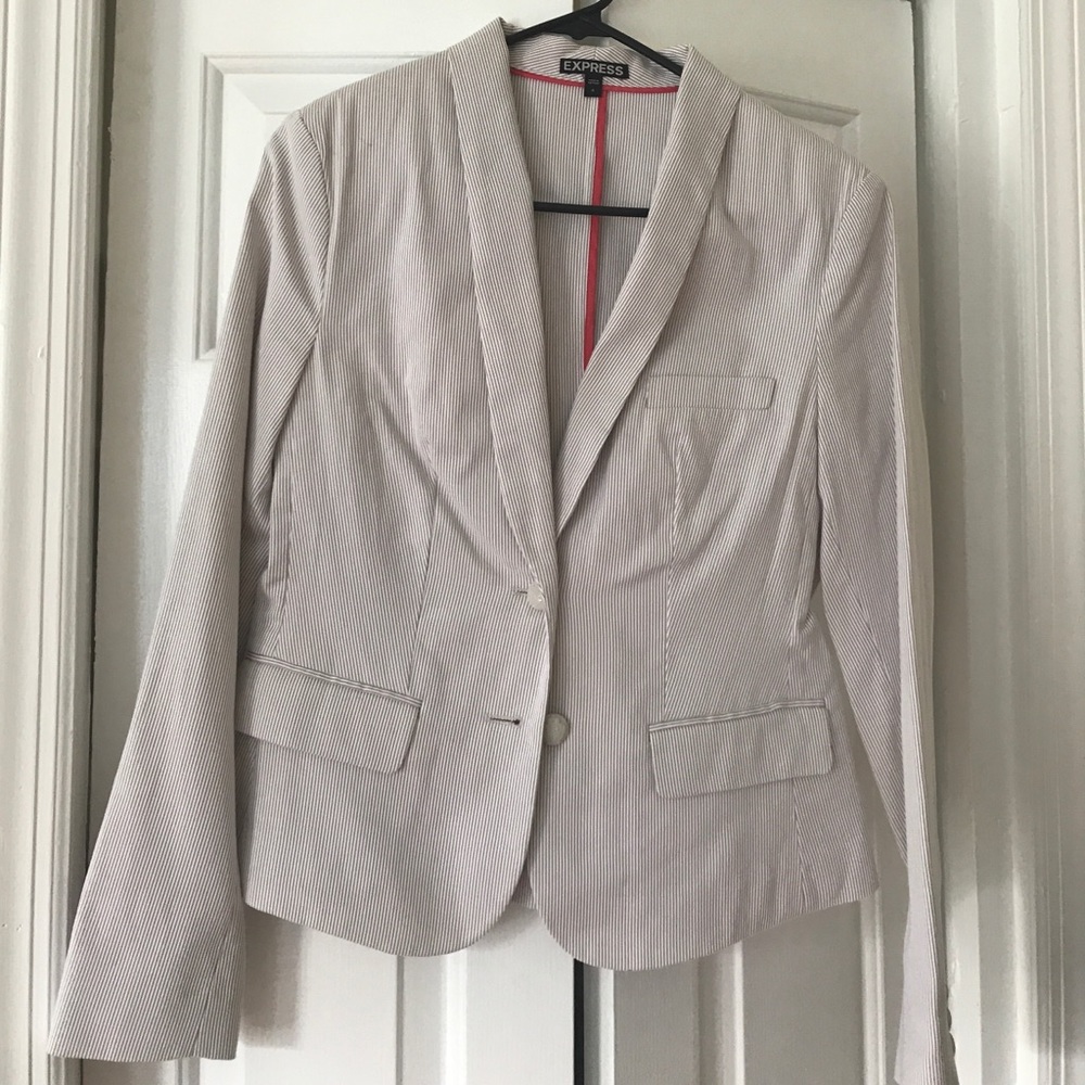 Express Seersucker Blazer