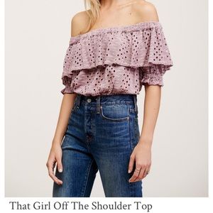Free People "That Girl Off The Shoulder Top"