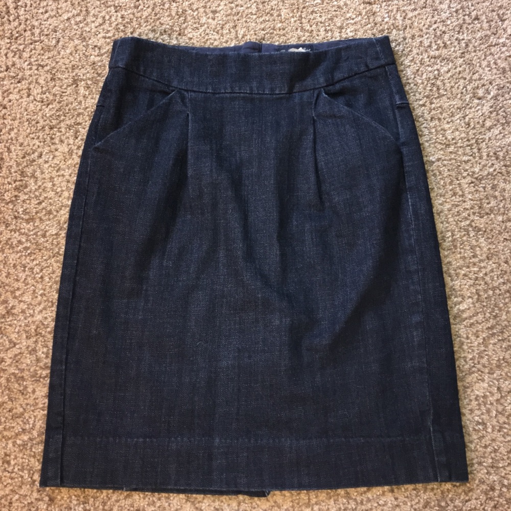 J. Crew jean pencil skirt