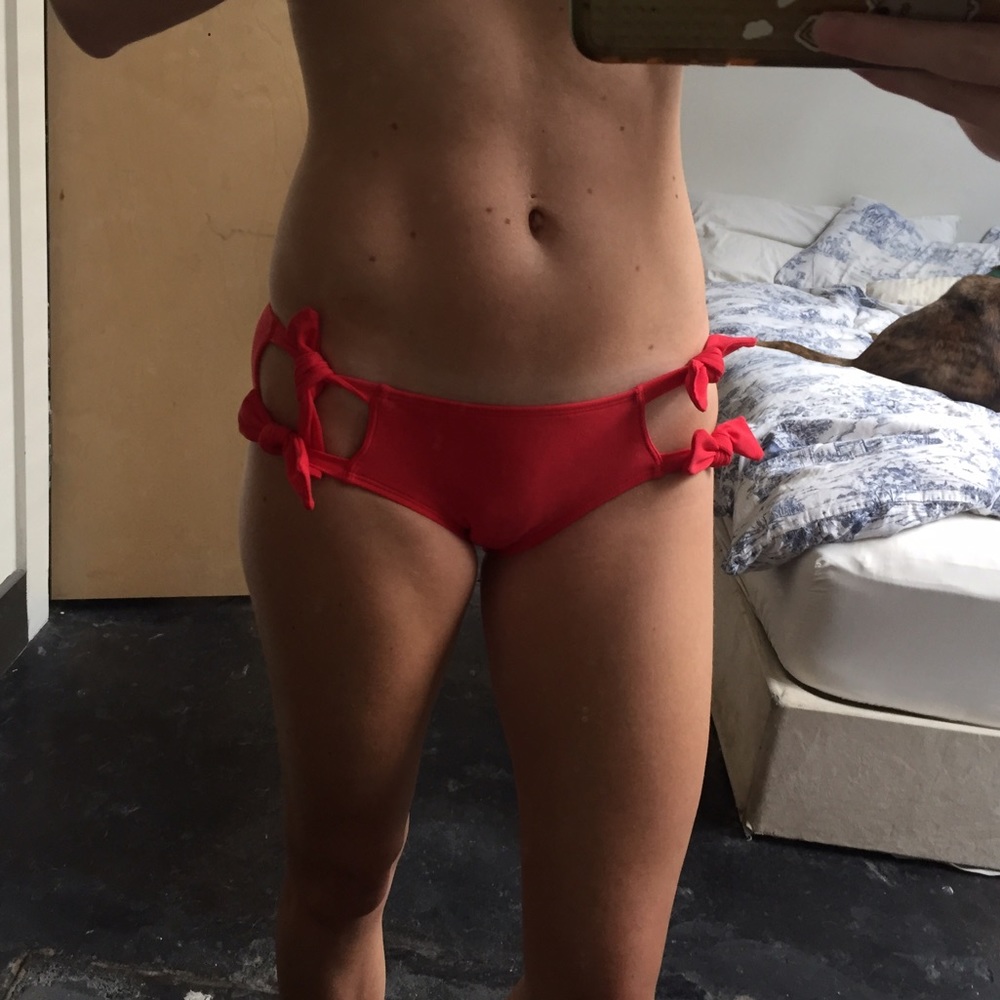 NWT Aerie swim hipster bow bikini bottom size S