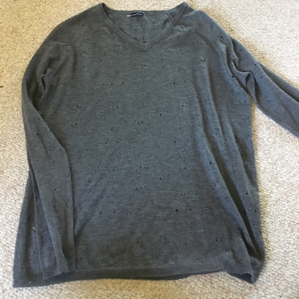 Nwot purposely bought distressed top. Brandy