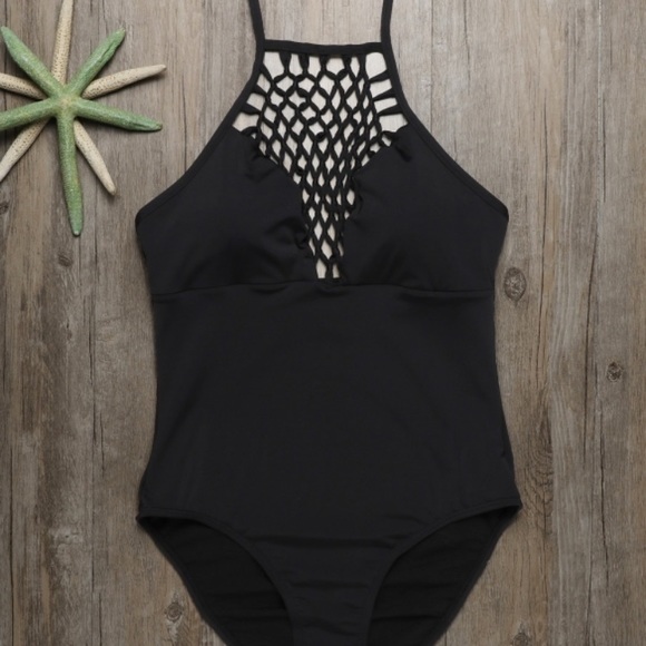 Sale! Black Caged One Piece Monokini - Picture 4 of 6