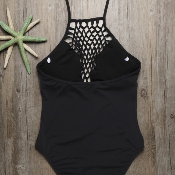 Sale! Black Caged One Piece Monokini - Picture 5 of 6