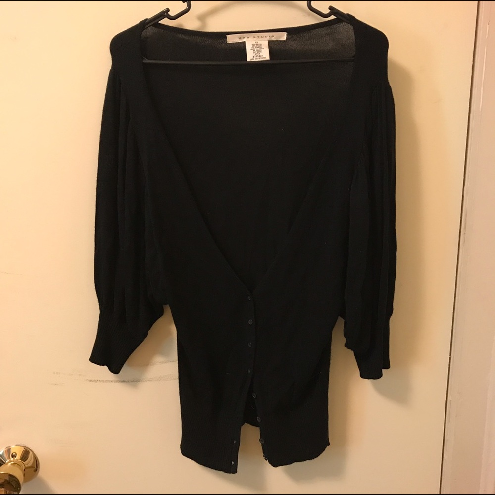 Black cardigan
