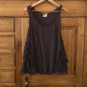 Lilka cotton and lace top from Anthropologie