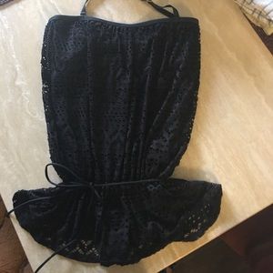 Black Crochet Swim Dress