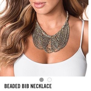 Venus beaded bib necklace