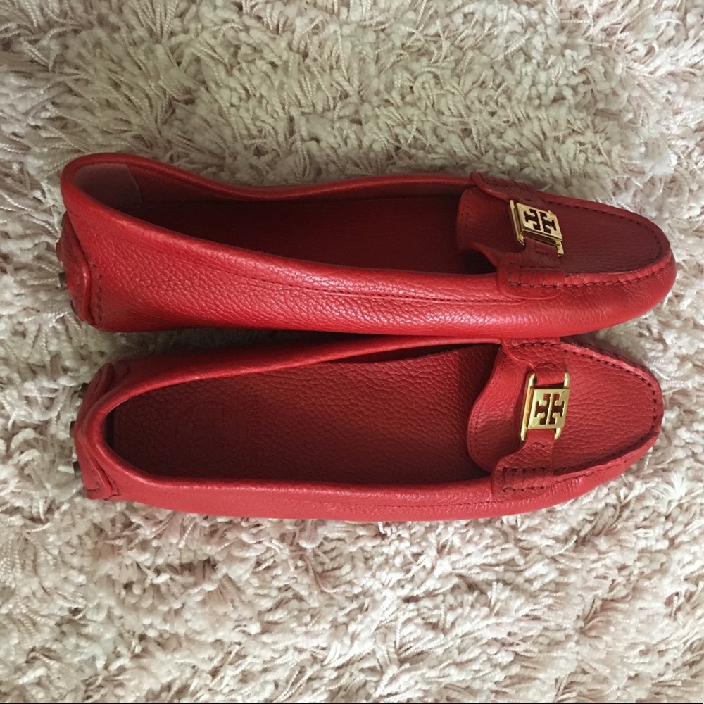 Tory Burch Kendrick Driver Flats (never worn)