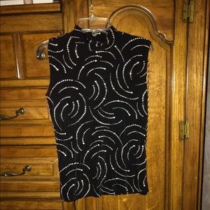 Black shirt with sparkle swirls size medium