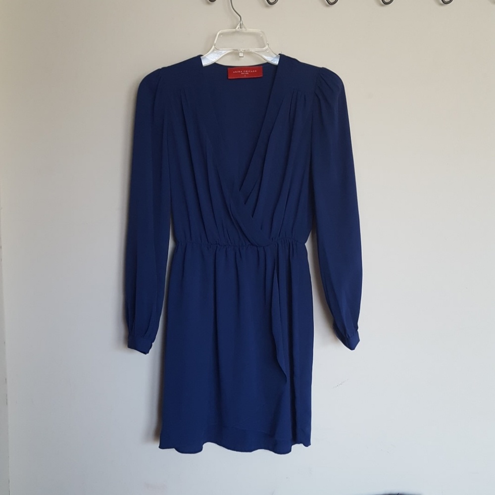 Akira faux wrap dress