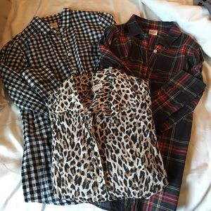 Bundle of 3 J. Crew Factory button down shirts XS
