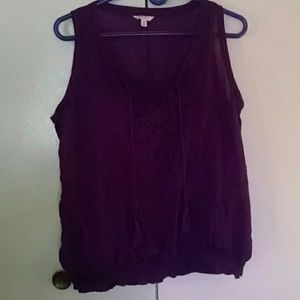 Plum tank top