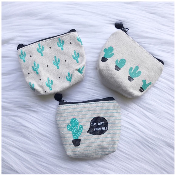 Handbags - Cute Cactus Coin Purses