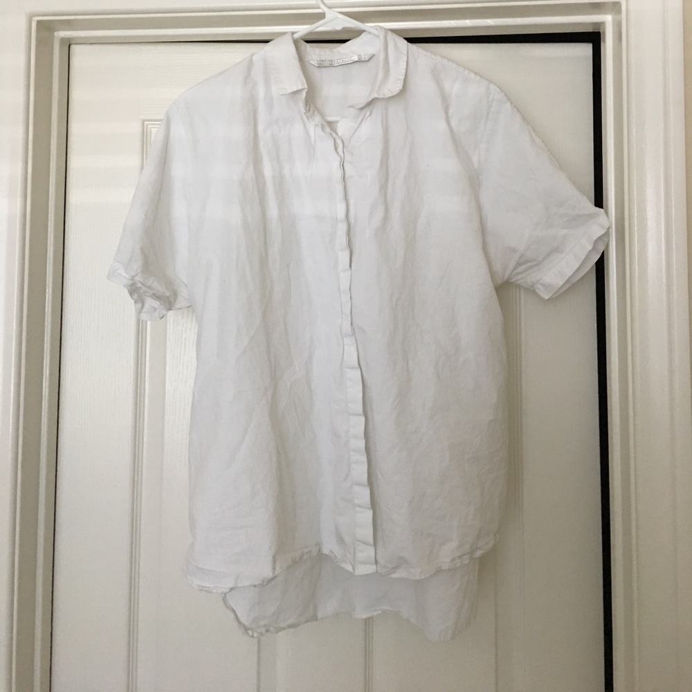 Zara White Blouse