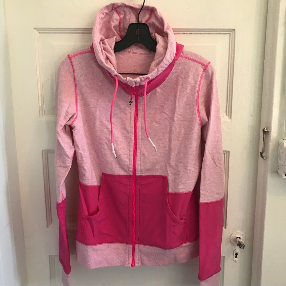lululemon zip up hooded sweatshirt size 8